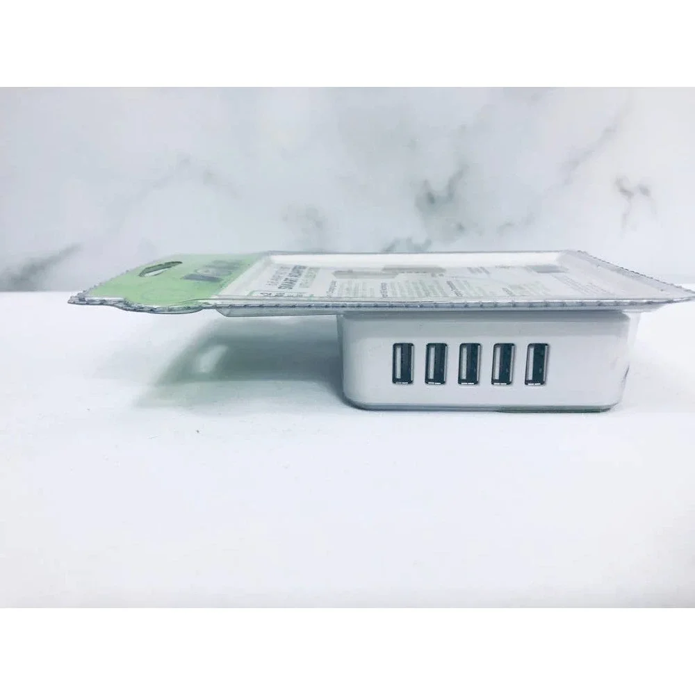 Smartphone Tablet Power Station 5 USB Port Wall Charger Outlet surge Protector